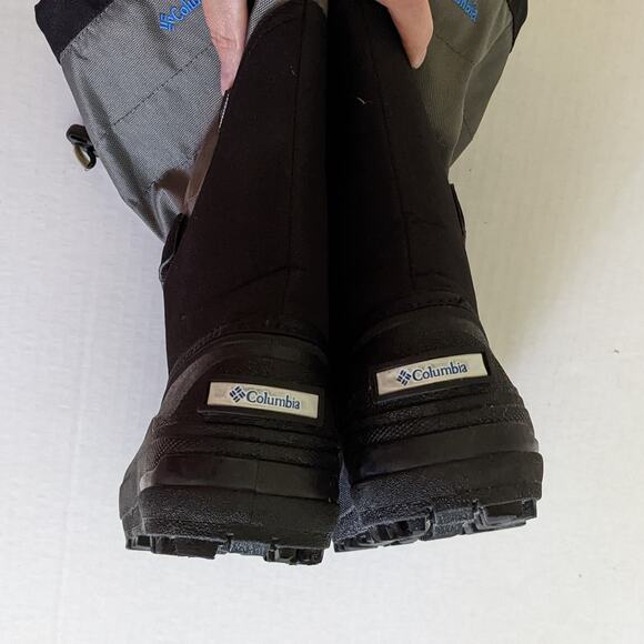 Columbia Big Kids’ Powderbug™ Plus II Snow Boot Sz7/39EUR Black/Gray Winter Rain - Picture 6 of 8